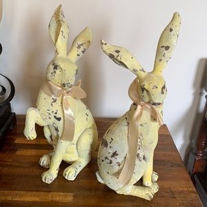 Set Distressed Easter Bunnies